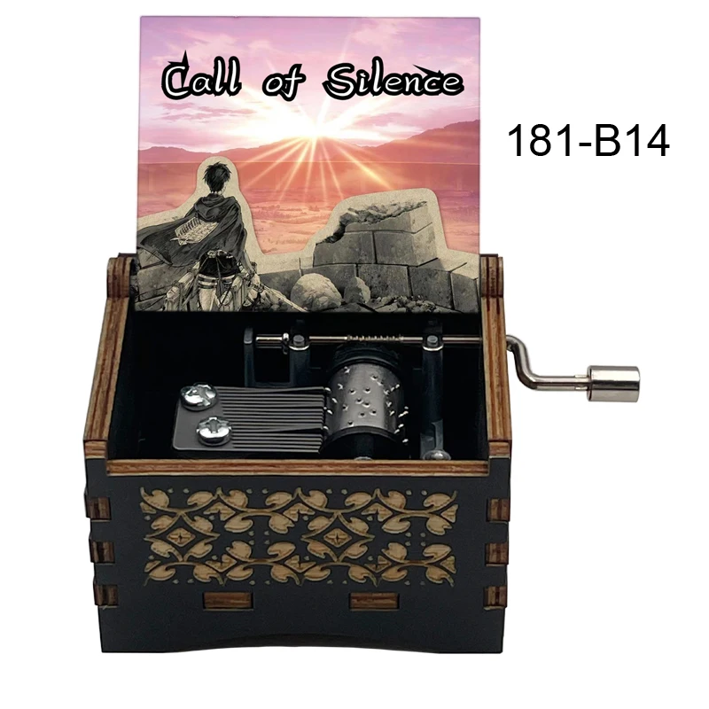 Boîte à musique à manivelle - melodie de bois